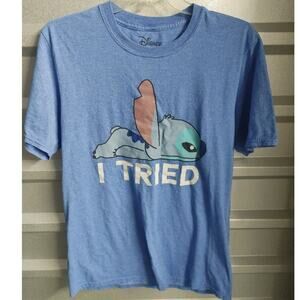 Disney Mens T-Shirt  Lilo & Stitch "I Tried" Medium 38-40